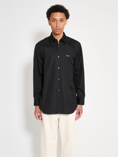 Comme Des Garçons COMME DES GARÇONS PLAY SMALL HEART SHIRT BLACK