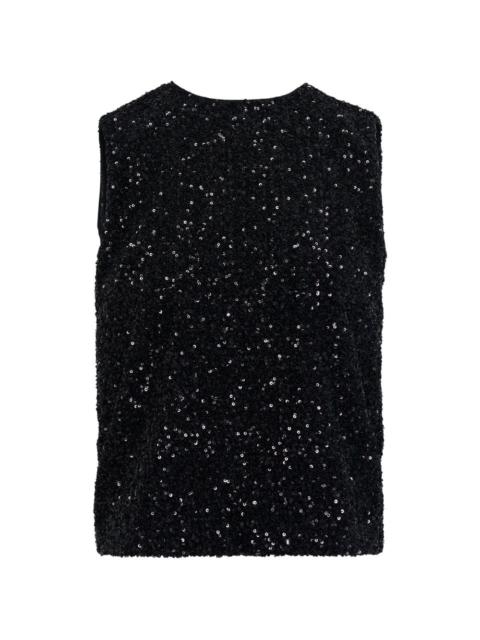 N°21 sequins sleeveless top