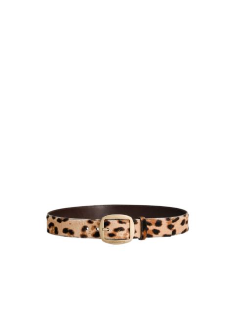 Dolce & Gabbana leopard-print buckle belt