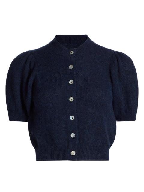 DÔEN Women's Anisa Crop Cardigan - Navy