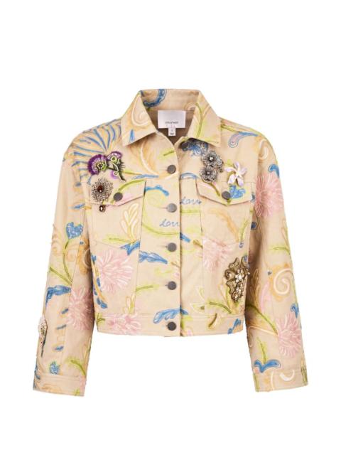 Cinq à Sept Addie embroidery-embellished cropped jacket