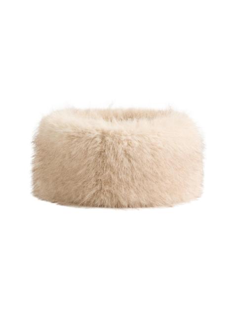 Valentino Women's Vlogo Signature Faux Fur Headband - Beige