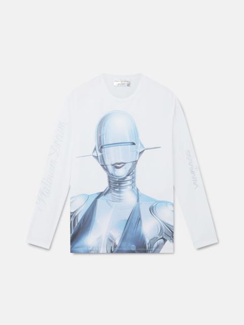 Sexy Robot Long-Sleeve Organic Cotton T-Shirt