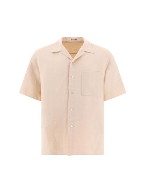 double-cloth linen hand-sewn shirt