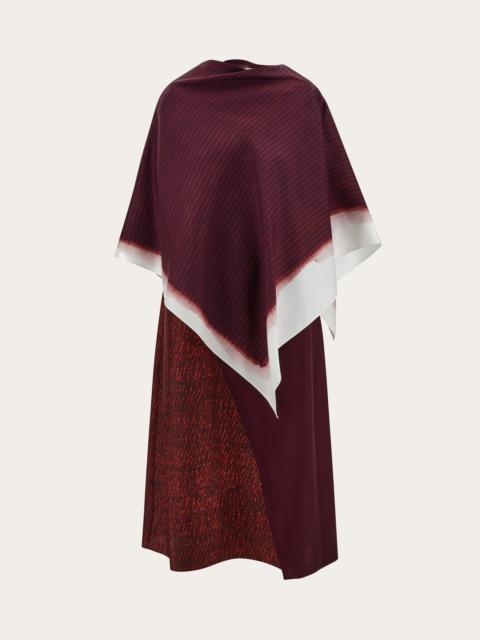 FERRAGAMO Shirt dress with shawl detail