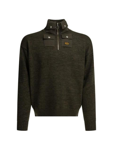 Kapital zip-collar sweater