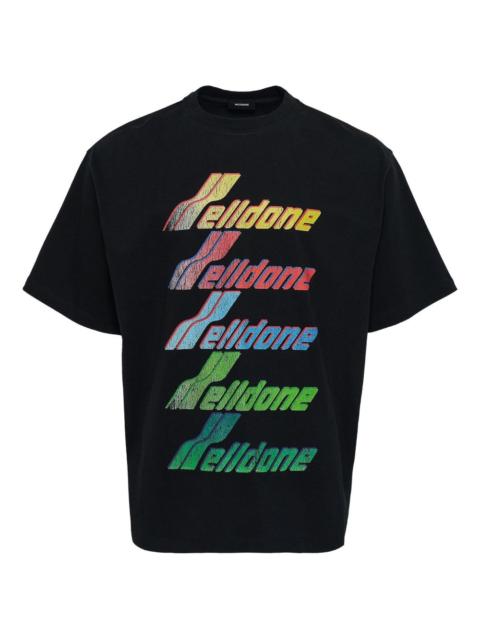 We11done rainbow-logo T-shirt