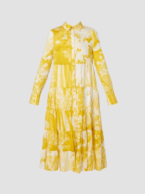 Erdem TIERED LONG SLEEVE SHIRT DRESS