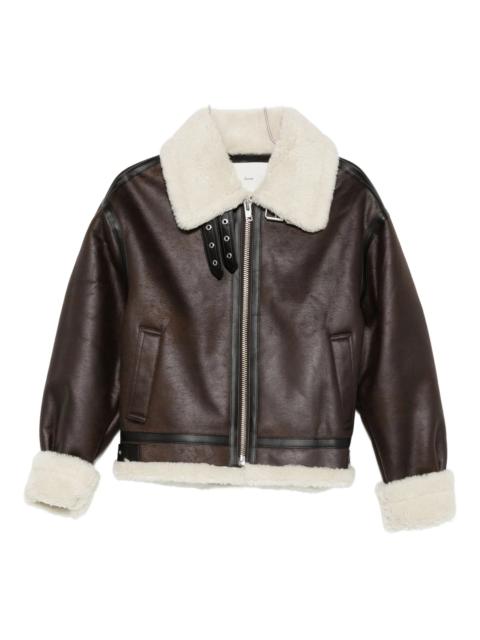 Dunst Dunst Dunst Shearling-collar Jacket