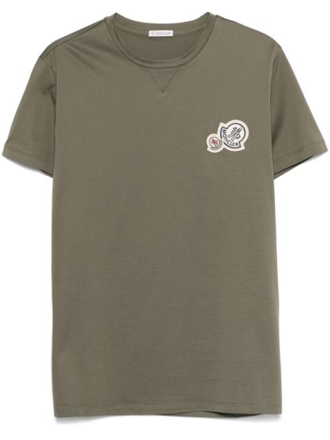 Moncler double-logo-patch cotton T-shirt