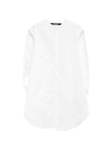 JACQUEMUS Berlingot gathered shirt dress