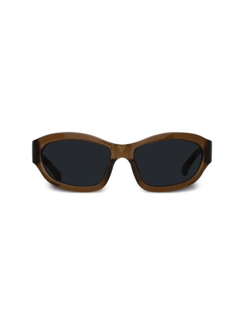 x Dries Van Noten geometric-frame sunglasses