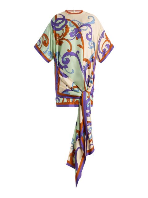 ALÉMAIS Exclusive La Isla Franco Silk Twill Mini Dress multi