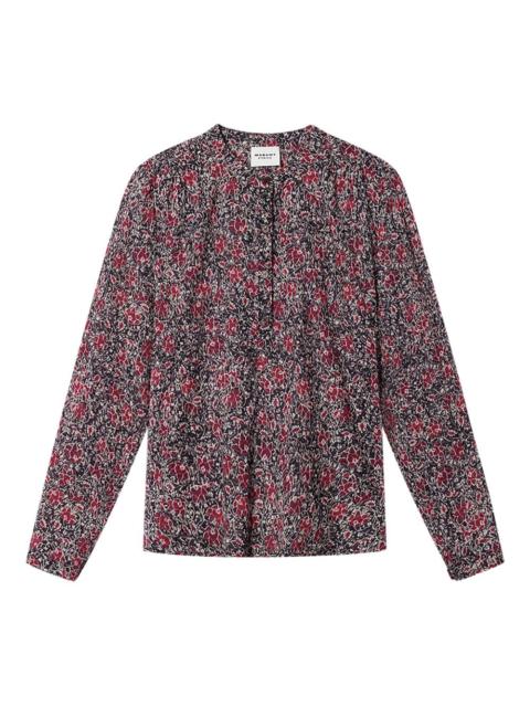 MARIA floral-pattern blouse