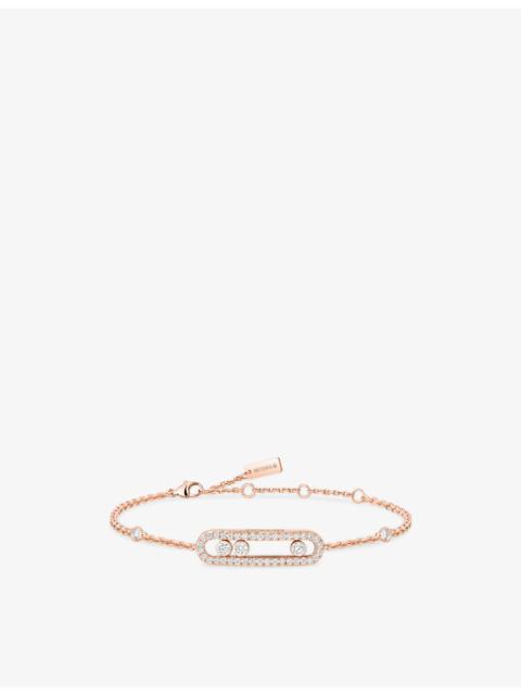 MESSIKA Baby Move 18ct rose-gold and pave diamond bracelet