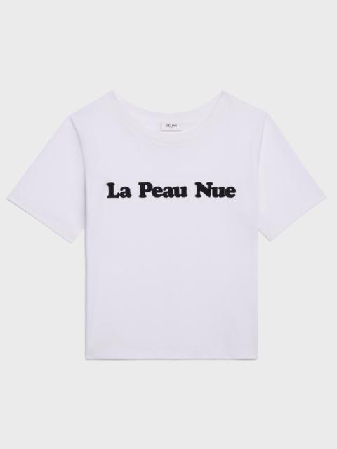 CELINE "LA PEAU NUE" COTTON JERSEY T-SHIRT