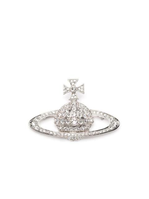 Vivienne Westwood Orb-detail crystal-embellished brooch