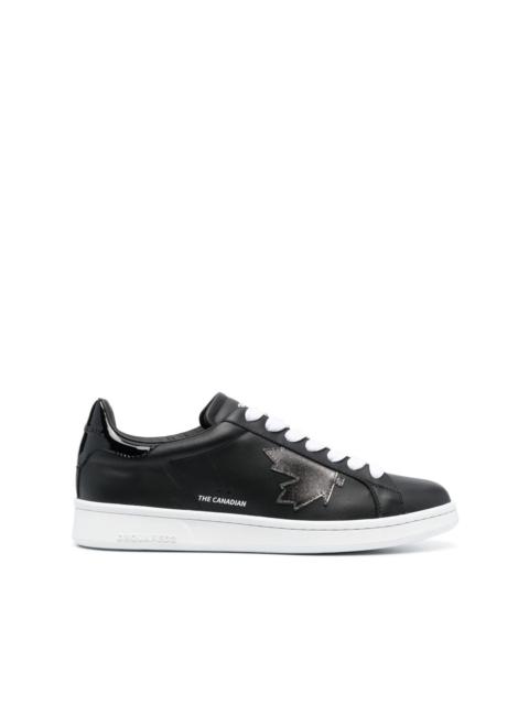 Boxer leather low-top sneakers