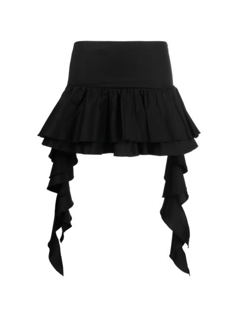 Blumarine draped peplum mini skirt