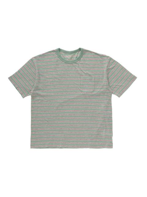 visvim JUMBO BORDER TEE S/S (FINE WOOL) GREEN