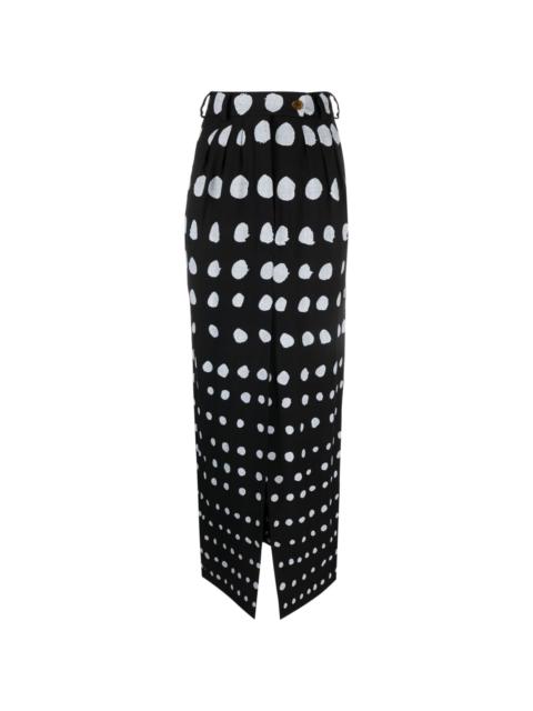 Vivienne Westwood Iman dot-print pencil skirt
