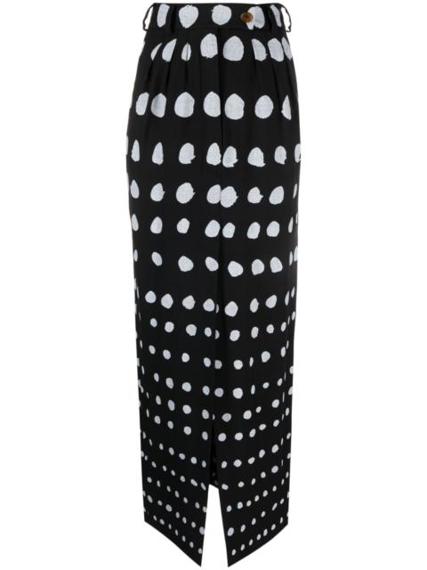 Vivienne Westwood Iman dot-print pencil skirt