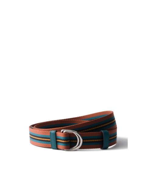 Prada woven nylon belt