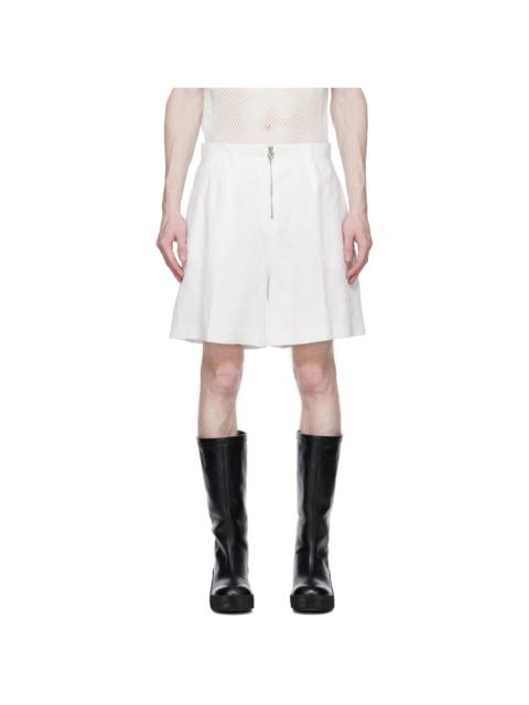 LGN LOUIS GABRIEL NOUCHI White Paper Clip Shorts
