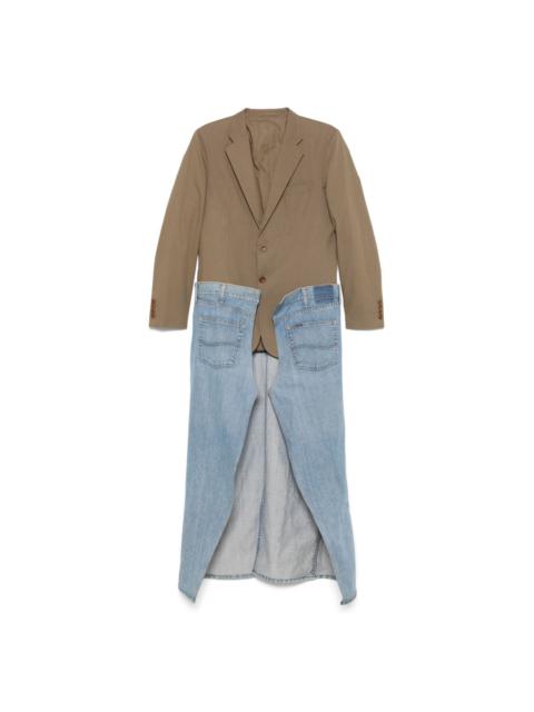 BETTTER denim-panel coat
