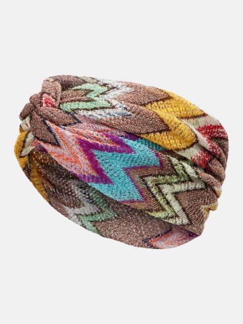 Missoni Zigzag lamé headband