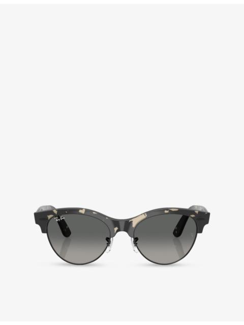Ray-Ban RB2341 Clubmaster Way Square-Frame Propionate Sunglasses