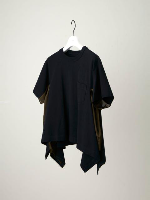 sacai Satin x Cotton Jersey T-Shirt