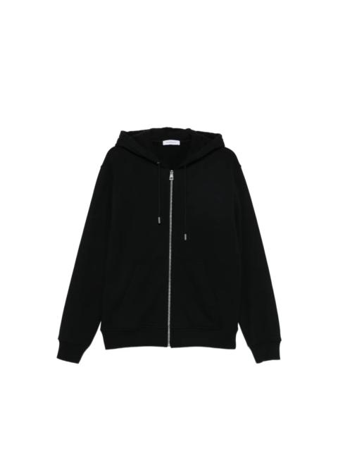 Givenchy LOGO-PRINT ZIP-UP HOODIE