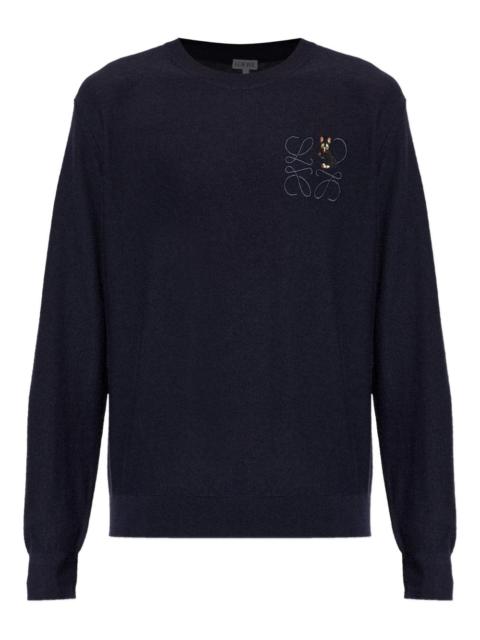 Loewe x Louis Wain embroidered wool sweater