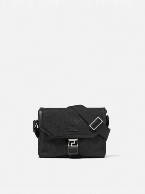 VERSACE Neo Nylon Jacquard Messenger Bag