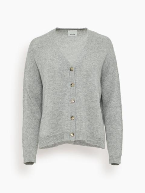 Allude V Cardigan in Heather Melange