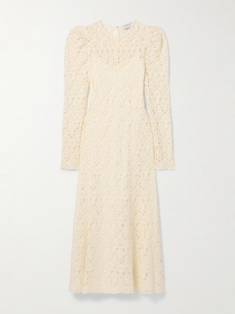 GABRIELA HEARST Lana Cashmere Lace Maxi Dress