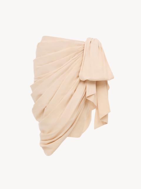 Chloé KNEE-LENGTH WRAP SKIRT IN COTTON POPLIN