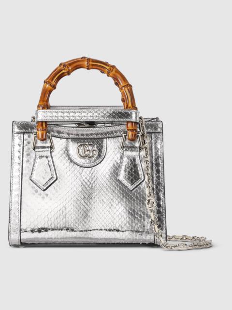 GUCCI Gucci Diana mini python tote bag