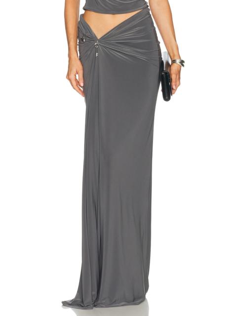 GRACE LING Relic Charms Draped Maxi Skirt