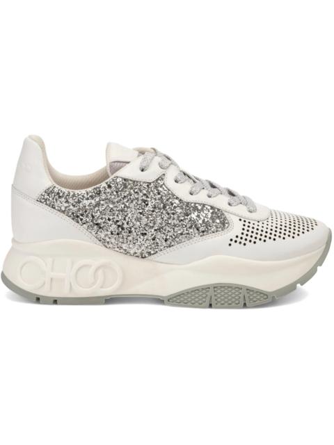 JIMMY CHOO Jimmy Choo Rylie Sneaker White Silver Crystal (Women's)