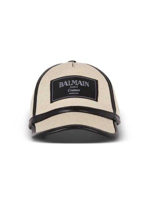 Balmain Canvas Balmain Couture cap