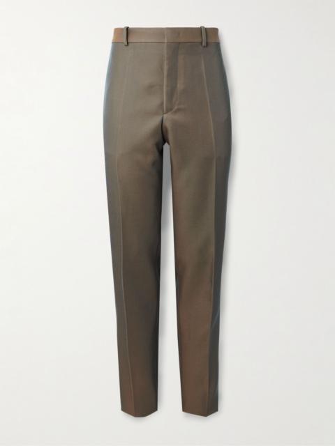 Jil Sander Straight-Leg Virgin Wool-Blend Twill Trousers Beige