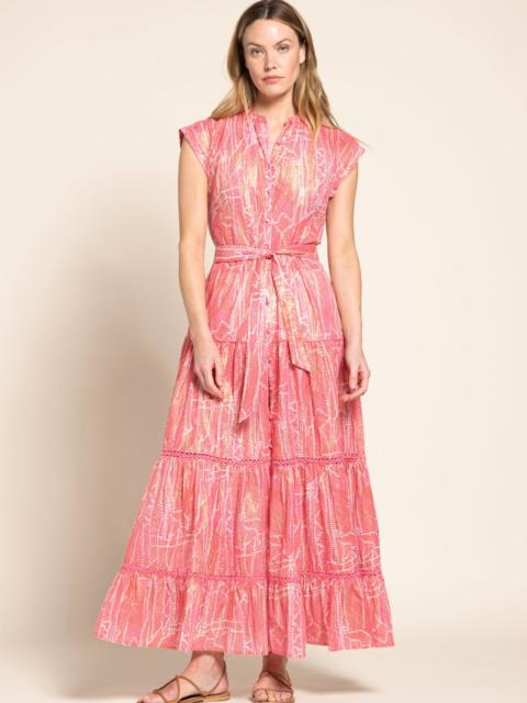 Poupette St Barth Long Dress Kora - Pink Akoya