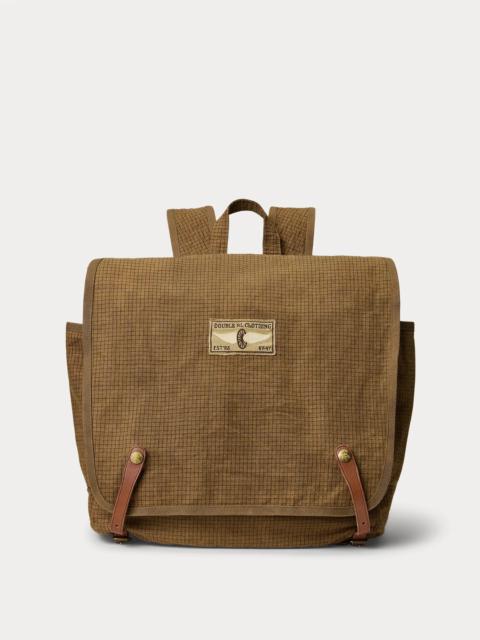 RRL by Ralph Lauren Leather-Trim Oilcloth Backpack