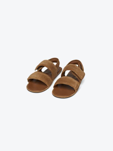 Nanushka Rounded Toe Padded Flat Sandals