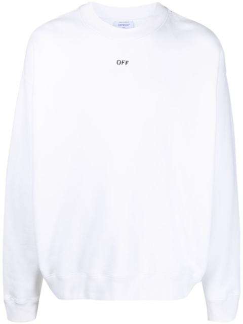 Off-White logo-print cotton sweatshirt