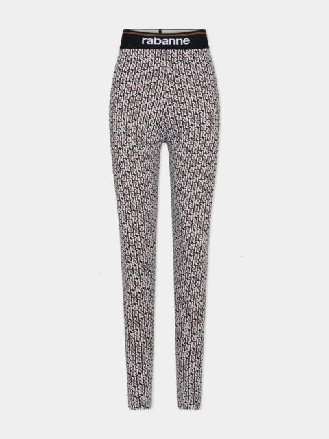 rabanne BODYLINE MONOGRAM LEGGINGS