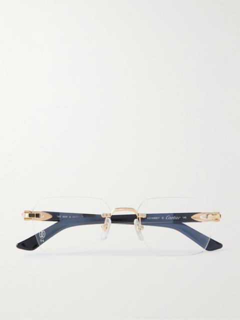 Cartier Signature C Acetate and Gold-Tone Glasses