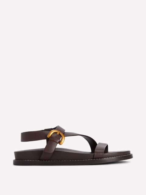 BODEN Chunky Asymmetric Sandal-Chocolate